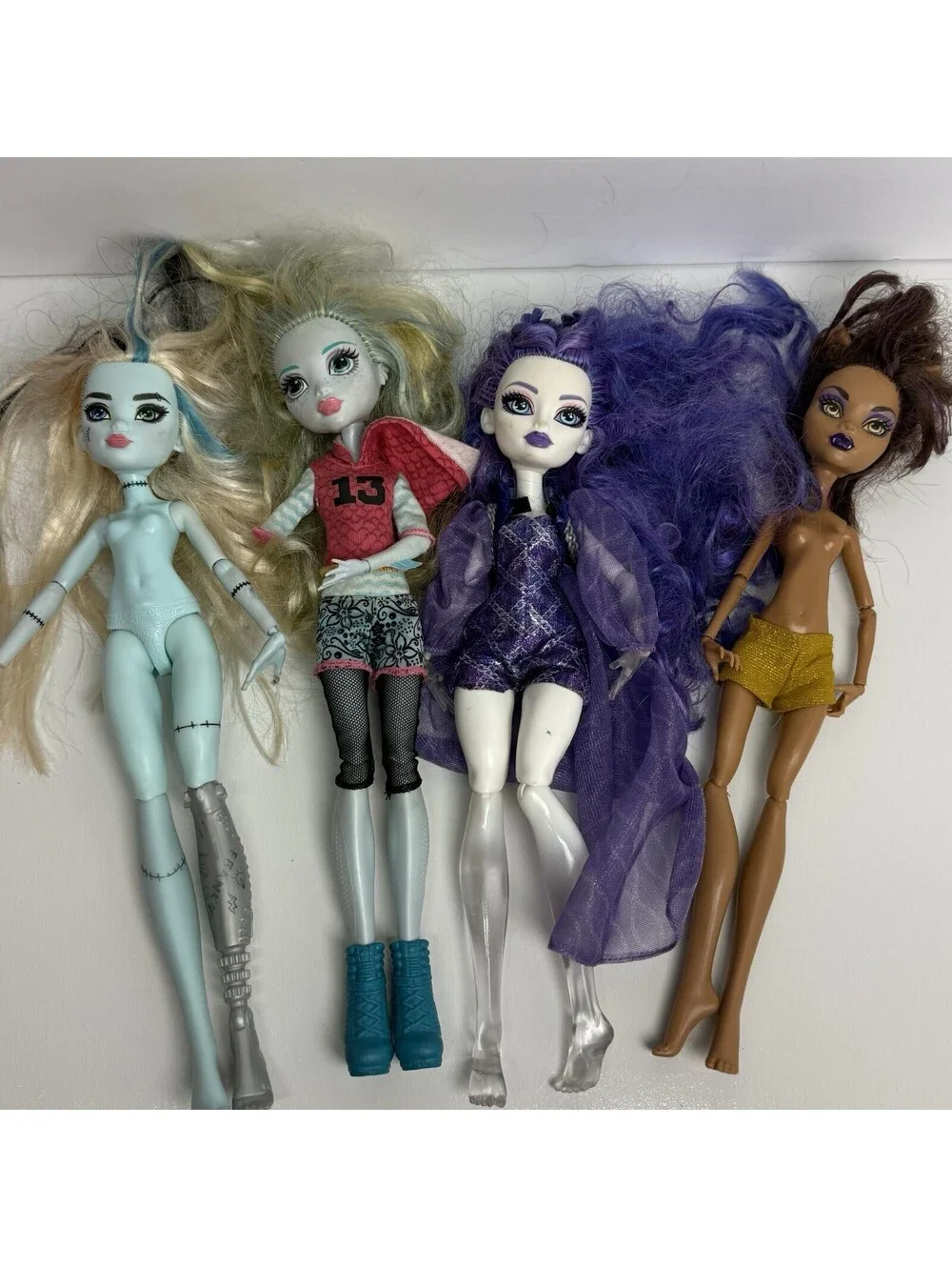 Monster High Doll Lot Lagoona Blue G2 Spectra Frankie Stein G3 Clawdeen Wolf